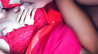 Orgy In Crimson Saree Babita Looking So Splendid Hardsex Clear Hindi Audio