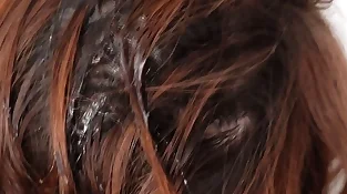 Filthy Biotch luvs to Be Banged from Behind and Jizz on Her Hair!