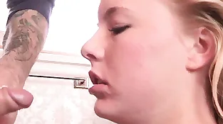 Huge-boobed teenage Lexi Davis deep throats and nails aged boner